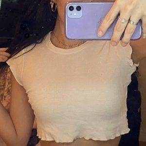 Brandy Pink Cropped Tee